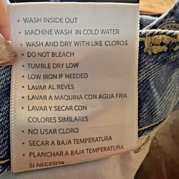 Kancan Jeans Womens 5/26 Light Wash Mid Rise Distressed Destroyed Tapered Denim - Picture 14 of 14